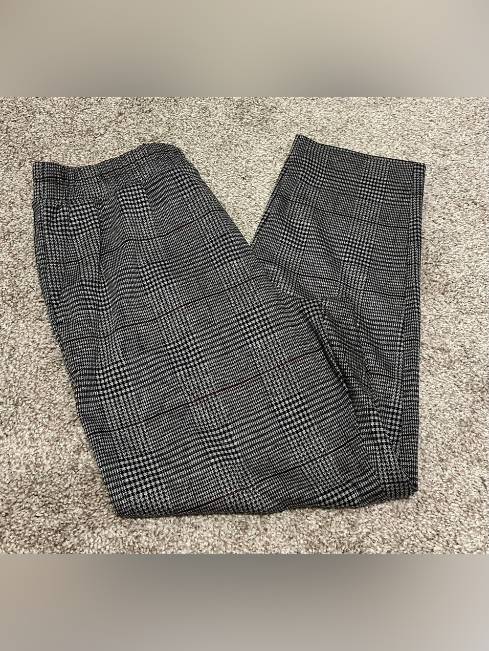 a new day Black & White Glen Plaid Straight Leg Pants